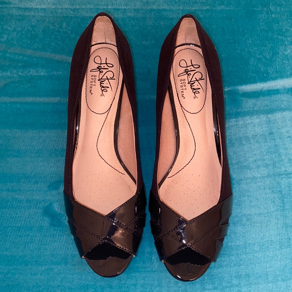 Life Stride Black  Heels